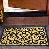 Jellybean "Frontgate-Black & Tan" Indoor/Outdoor Doormats – Classic Neutral Design - 2 of 3