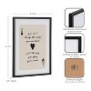 Kate & Laurel All Things Decor 12"x16" Gallery Ace of Heart Cards Positive Quote Print by The Creative Bunch Studio Black - 3 of 4