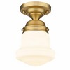 Z-Lite Vaughn 1 - Light Flush Mount in  Heritage Brass - 4 of 4