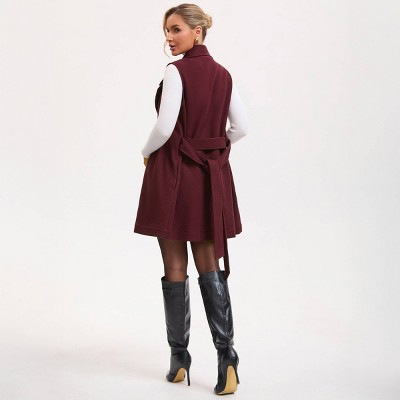 Women's Long Belted Trench Vest - A New Day
