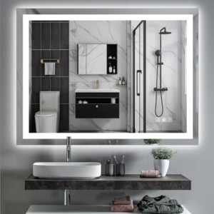 LED Bathroom Vanity Mirror with Lights, Anti-Fog Wall Mounted Mirror with Dimmable Touch Switch for Bathroom-The Pop Home - 1 of 4