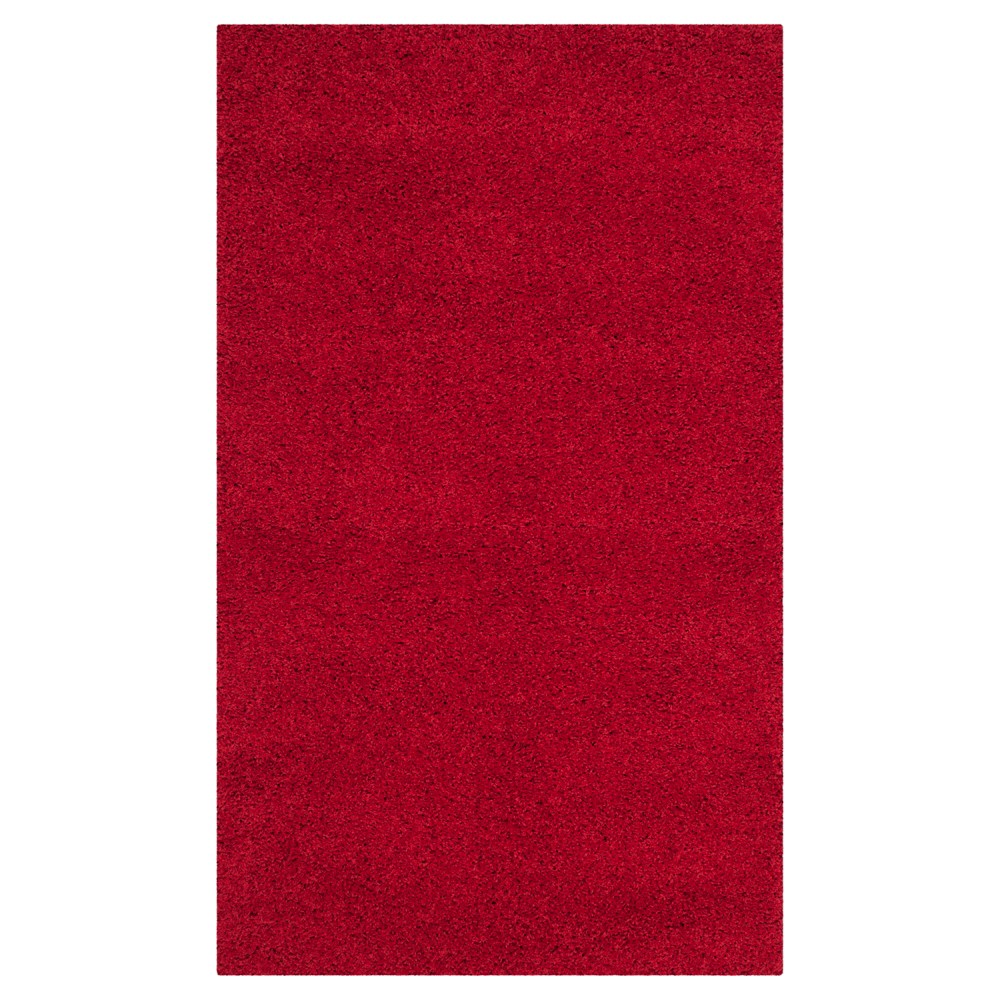 3'x5' Rayan Solid Loomed Accent Rug Red - Safavieh
