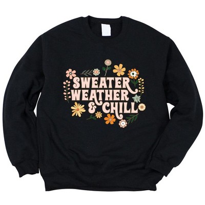Simply Sage Market Women's Graphic Sweatshirt Sweater Weather and Chill