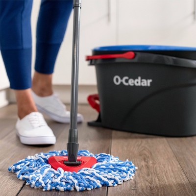 O-Cedar EasyWring Blue and White Microfiber Spin Mop Refill