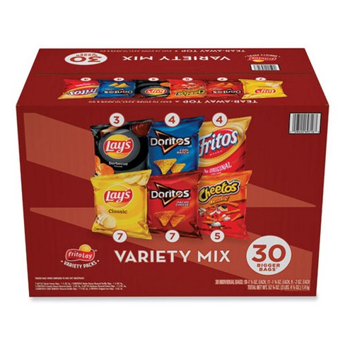 Frito-lay Classic Variety Mix, Assorted, 30 Bags/box : Target