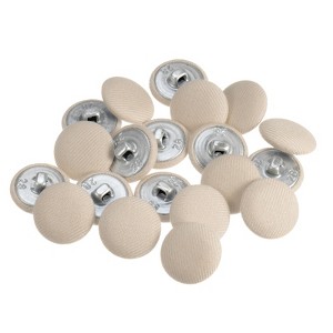 Unique Bargains DIY Craft Metal Shank Cotton Covered Round Sewing Buttons 20 Pcs - 1 of 4