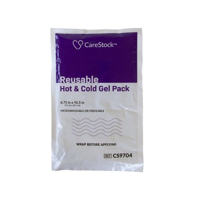 CareStock Reusable Hot & Cold Gel Pack, Microwave or Freeze, 1 Count, 24 Packs, 24 Total