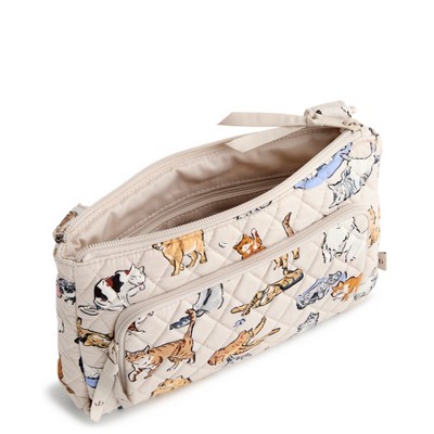 Vera Bradley Women's Outlet Cotton Little Hipster Crossbody Bag A Cat's Life — фото 3
