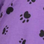 dog paw purple