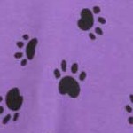 dog paw purple