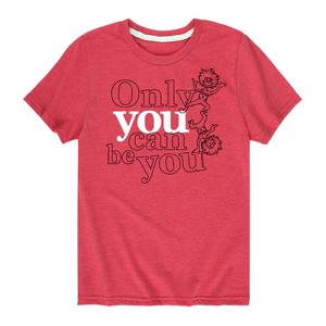 Boys' - Dr. Seuss - Thing One and Thing Two Only You Can Be You Short Sleeve Graphic T-Shirt - 1 of 4