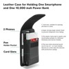 LUXMO Large Vertical Universal Dual Phone Slot Nylon Pouch w/ Credit Card Slot - Black - 2 of 4