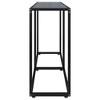vidaXL Console Table Black 55.1 in.x13.8 in.x29.7 in. Tempered Glass - 4 of 4