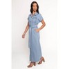 Petal and Pup Griffin Shirt Maxi Dress - Denim - 2 of 4