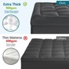 Inhand Queen Mattress Topper- Extra Thick Cooling Mattress Pad- White Mattress Protector Pillow Top with 8-21 Inch Deep Pocket Down Alternative Fill - 3 of 4