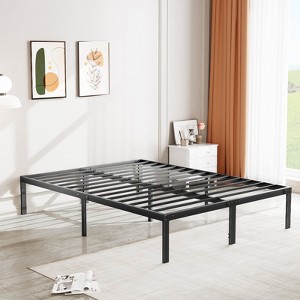 Heavy Duty Metal Bed Frame with Steel Slats - No Box Spring Needed, Full Size - 1 of 4