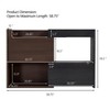 Bella Depot 32.5''-58.8'' Extendable and Rotating Shoe Cabinet with 1 Drawer, 90-Degree Corner Cabinet - 4 of 4