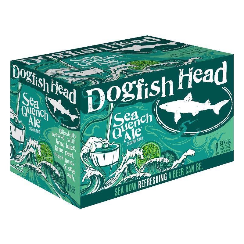Dogfish Head SeaQuench Ale Session Sour Beer - 6pk/12 fl oz Cans, 6 of 11