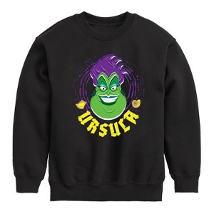 Boys' - Disney Villains - Ursula Graphic Long Sleeve Fleece Sweatshirt - 1 of 4