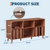 55" Large Record Player Stand, Vinyl Record Storage Cabinet,Modern Turntable Stand with Wood Legs,Record Player Table for Bedroom Living Room Office - 3 of 4