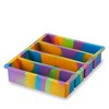 Host Ice Cube Tray, Makes Four 5-Inch Long Cubes, Durable Silicone Trays, Perfect for Water Bottles and Highball Glasses, Set of 1, Colored Marble - 3 of 4