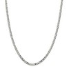Black Bow Jewelry 4mm, Sterling Silver, Solid Beveled Curb Chain Necklace - 3 of 4