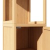 Tall Bamboo Storage Cabinet, Slim Bathroom Cabinet with 3 Tier Shelves, Freestanding Tower Corner Rack Floor Cabinet for Bathroom Living Room Kitchen - 4 of 4