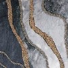 Saro Lifestyle Elegant Embroidered Velvet Swirl Pillow Cover, 12"x20", Gray - 3 of 4