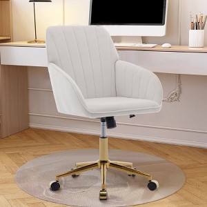 VASIP Ergonomic Office Chair with Adjustable Backrest,Swivel Desk Chair for Long Sitting Comfort ,for Home Office & Bedroom,Beige - 1 of 4