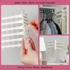 6 - Tier 6 Wall Jewelry Organizer, White Small 120 Earring Organizer Holes - 3 of 4