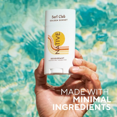 Native Limited Edition Surf Club Deodorant - Golden Sunset - 2.65 oz