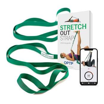 The Original Stretch Out Strap with Exercise Book, USA Made Stretch Out Straps for Physical Therapy, Yoga Stretching Strap, and Knee Therapy by OPTP