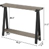 43.3 Inch Wood Console Table,, Sofa Table, Narrow Entryway Table for Hallway, Behind The Couch, Living Room, Foyer, Easy Assembly - 3 of 4