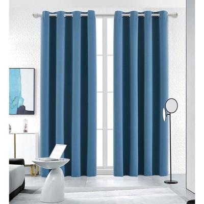 Ruthy's Textile Thermal Room Darkening Blackout Window Curtain Grommet Panel Pair