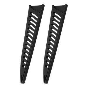 Unique Bargains PP Plastic Durable Wear-resistant Portable Knife Cover Sleeves 6.46 x 1.36 x 0.11 Inch/Black 2 Pcs - 1 of 4