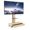 Dolonm Adjustable Height TV Stand with Wheels & Pull-Out Drawer for 32-75 Inch TVs, Mobile TV Cart for Living Room, Bedroom, Office - 2 of 4