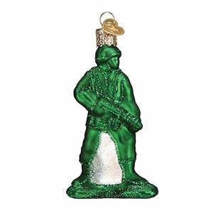 Old World Christmas Blown Glass Ornament for Christmas Tree, Army Man Toy - 1 of 4