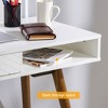 Modern Simple Home Office Desk, Computer Writing Desk with Drawer Solid Wood Legs - 4 of 4