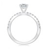 Pompeii3 1 Ct Princess Cut Diamond Engagement Ring White Gold Lab Created - 2 of 4