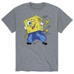 Men's - SpongeBob SquarePants - SpongeBob Hammer Pant Short Sleeve Graphic T-Shirt - 1 of 4