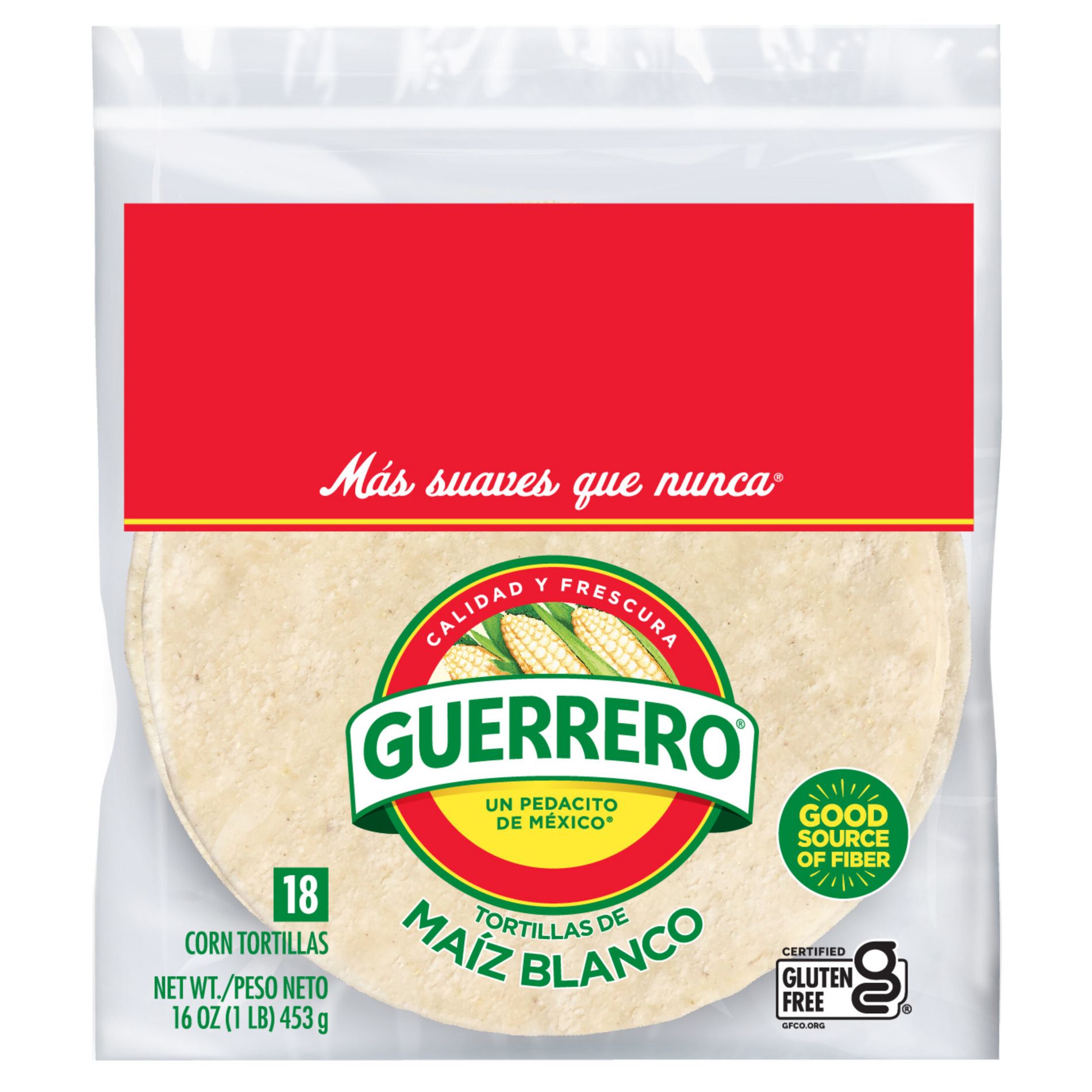 Guerrero Gluten Free White Corn Tortillas