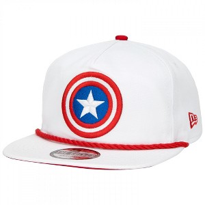 Adult Captain America Logo New Era Adjustable Golfer Rope Hat - 1 of 4