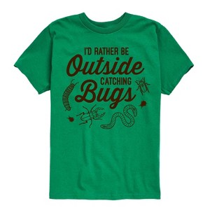 Boys' - Instant Message - I'd Rather Be Outside Catching Bugs Short Sleeve Graphic T-Shirt - 1 of 4