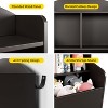 Kids 3-Tier Toy Storage Organizer and Bookshelf, Wooden Toy Shelf with Cubbies, Bookcase for Playroom, Bedroom, Kindergarten - 4 of 4