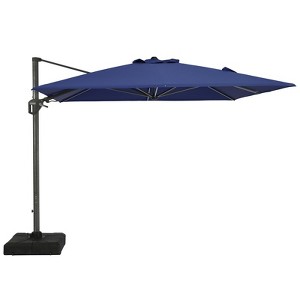 CASAINC 11 ft. Square Cantilever Patio Umbrella with Solar Powered Lights (without base) - 1 of 4