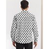 Lars Amadeus Men's Point Collar Long Sleeves Polka Dots Formal Shirts - 3 of 4