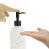 Unique Bargains Reusable Cylinder Marble Soap Dispenser 1 Pc - 3 of 4