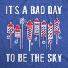 Mens Its A Bad Day To Be The Sky T Shirt Funny Fourth Of July Fireworks Explosion Tee For Guys - Crazy Dog Men's T Shirt - 2 of 4