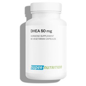SuperSmart DHEA 50mg per Day - DHEA Supplement for Women & Men | Non-GMO & Gluten Free - 60 Vegetarian Capsules - 1 of 1
