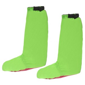 Unique Bargains Waterproof Outdoor Protective Zipper Rain Snow Boot Shoe Gaiters 1 Pair Green - 1 of 4